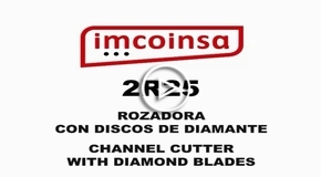 Vdeo 2R25 Rozadora con discos de diamante