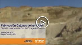 Vdeo Fabricación cajón de hormigón - Puerto de algeciras con aditivos Master Builders Solutions de BASF