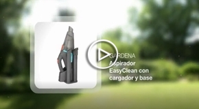 Vdeo Gardena: aspirador EasyCleab con cargador y base