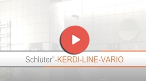 Vdeo Schlüter®-KERDI-LINE-VARIO: Platos de ducha a nivel de suelo flexibles y minimalistas