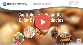 Vdeo Medición del color en alimentos y bebidas con colorímetros y espectrofotómetros Konica Minolta