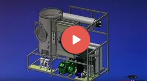 Vdeo Evaporadores de agua por bomba de calor, con o sin rascador, para todo tipo de aguas industriales