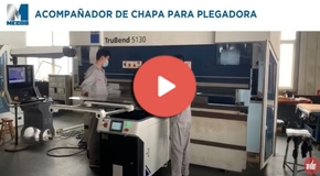 Vdeo Acompañador de chapa mecos para plegadora