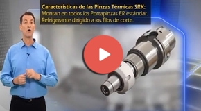 Vdeo Iscar: pinzas térmicas ER-SRK-CX con conductos para alta presión de refrigerante