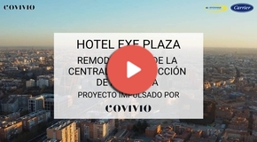 Vdeo Renovación de la central de producción de agua fría del hotel EXE Plaza