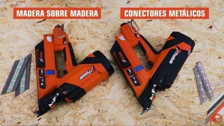 Clavadora 2 en 1: estructural y conectores sobre madera - Paslode Combi Xi