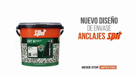 Diseño de envase con anclajes - Spit